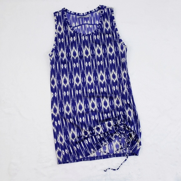 🚫SOLD🚫 Athleta Blue Ikat Rashguard 2 Pc Swim Set - Picture 2 of 8